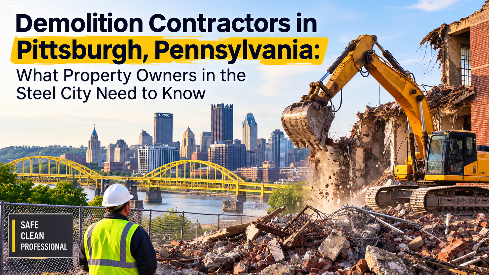 Demolition Contractors in Pittsburgh, Pennsylvania: What Property Owners in the Steel City Need to Know